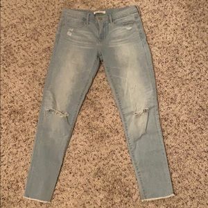 Banana Republic light washed distressed jeans
